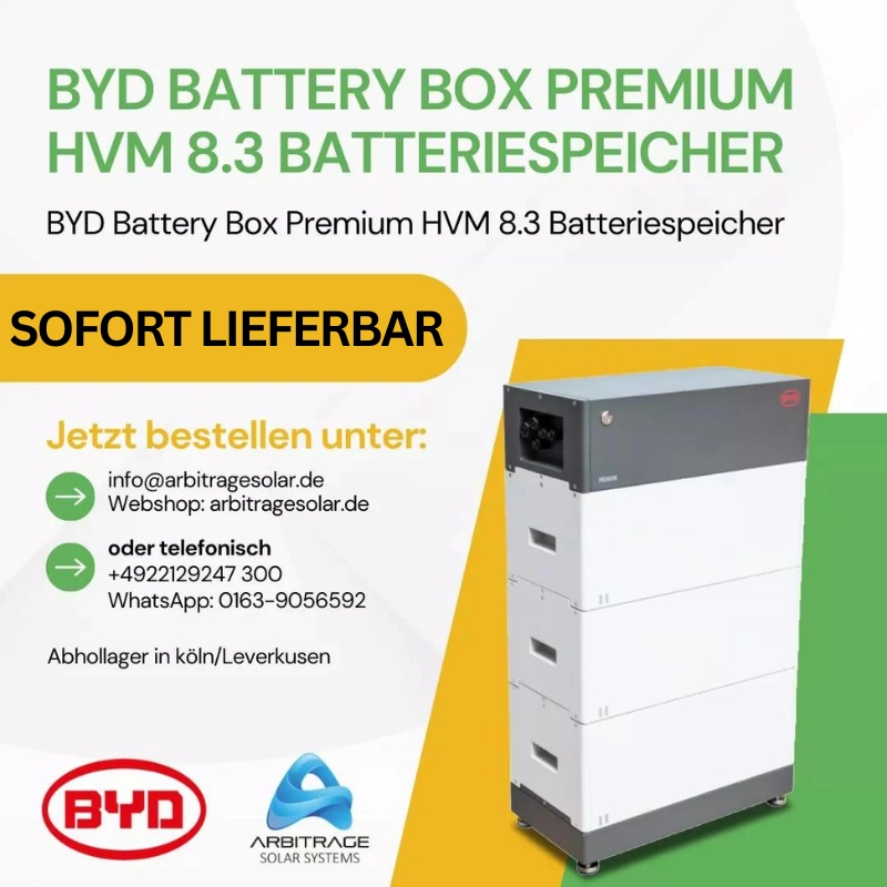 BYD B-Box Premium HVM 8.3 Batteriespeicher 8,28 kWh