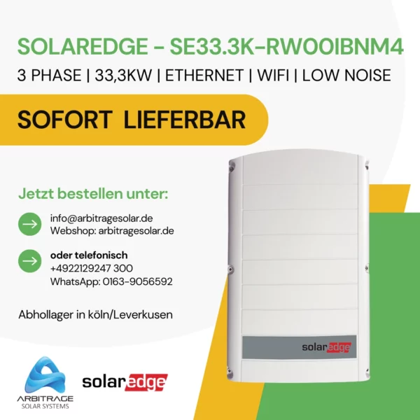 SolarEdge - SE33.3K-RW00IBNM4