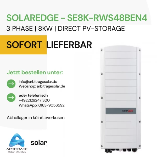 SolarEdge - SE8K-RWS48BEN4