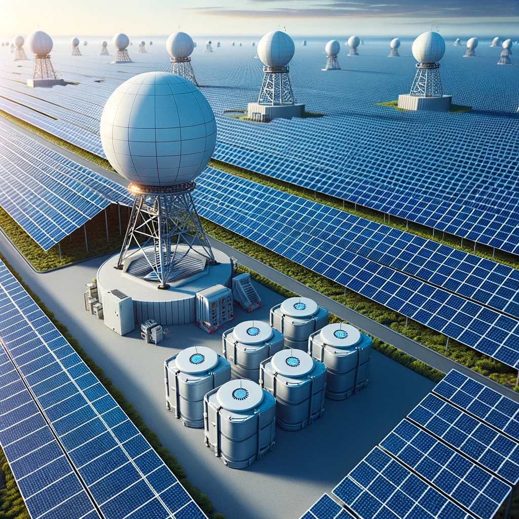 modern solar farm